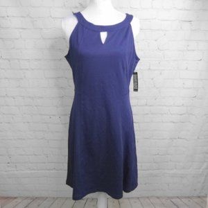 🆕 NY&CO Keyhole Skater Dress | Navy Blue
